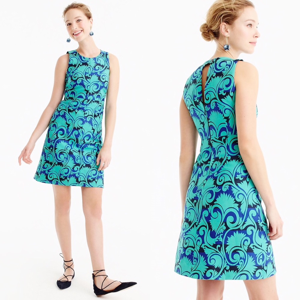 J Crew Vineyard Jacquard Dress